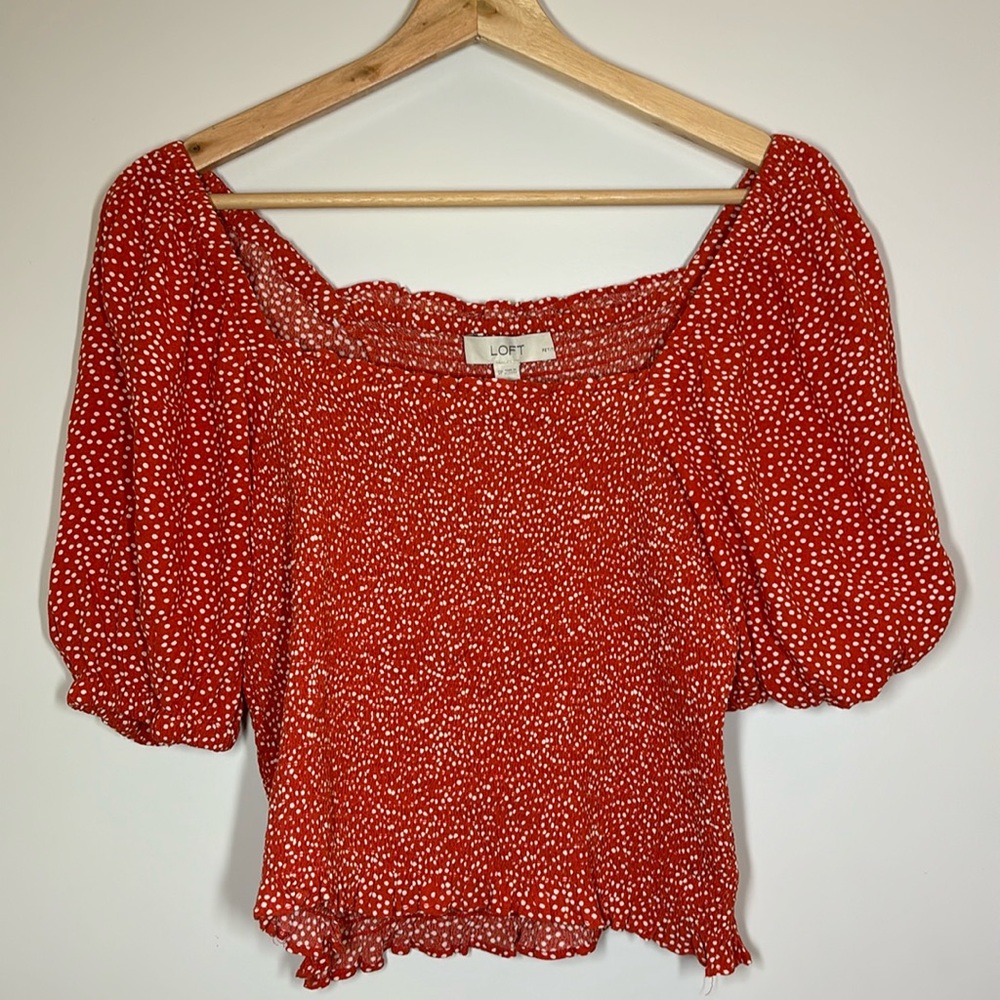 Polka dot blouse